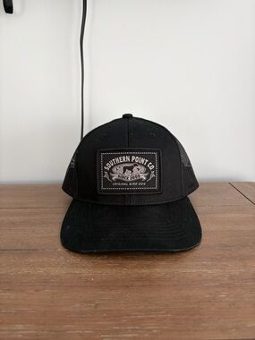 Southern Point Co. Black Trucker Hat